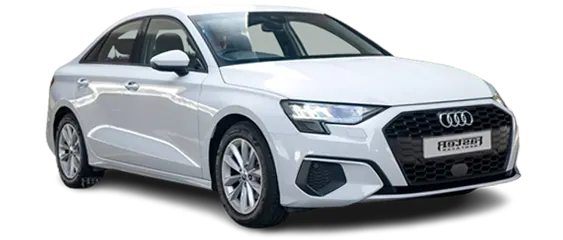 Audi A3 White  front side view