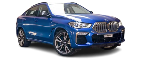 BMW X6 Blue Front Side