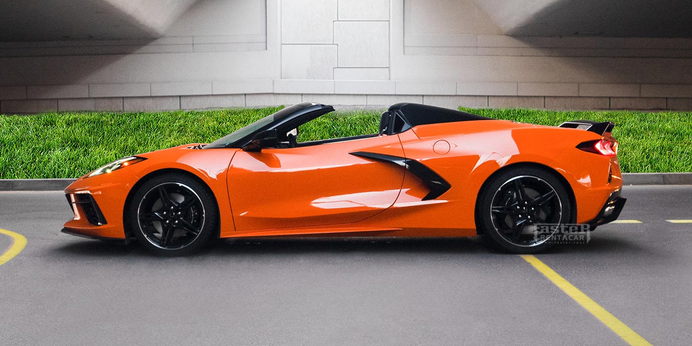 Chevrolet Corvette - Orange  side
