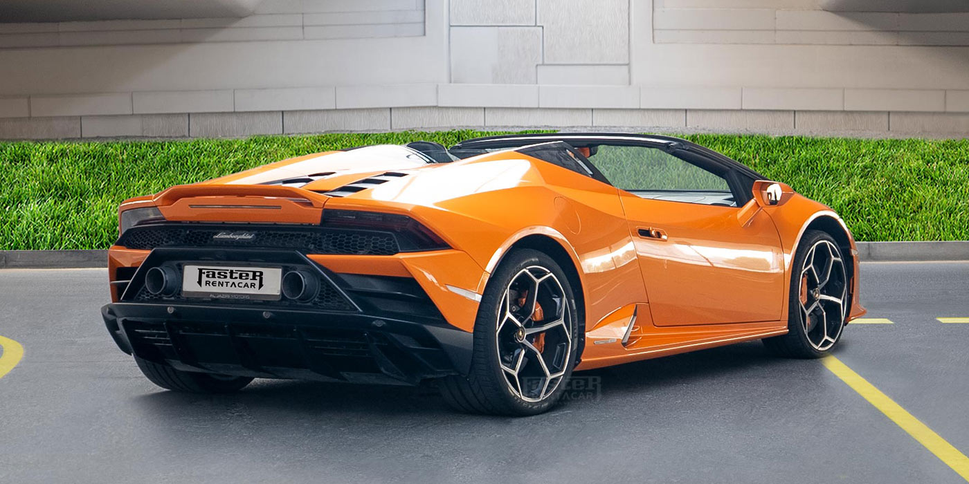 Lamborghini Evo Spyder - Orange back