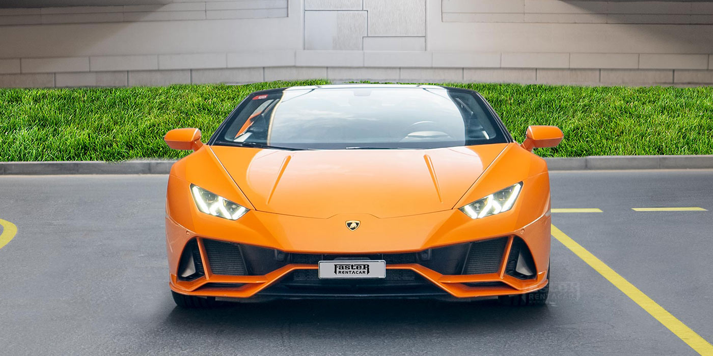 Lamborghini Evo Spyder - Orange front
