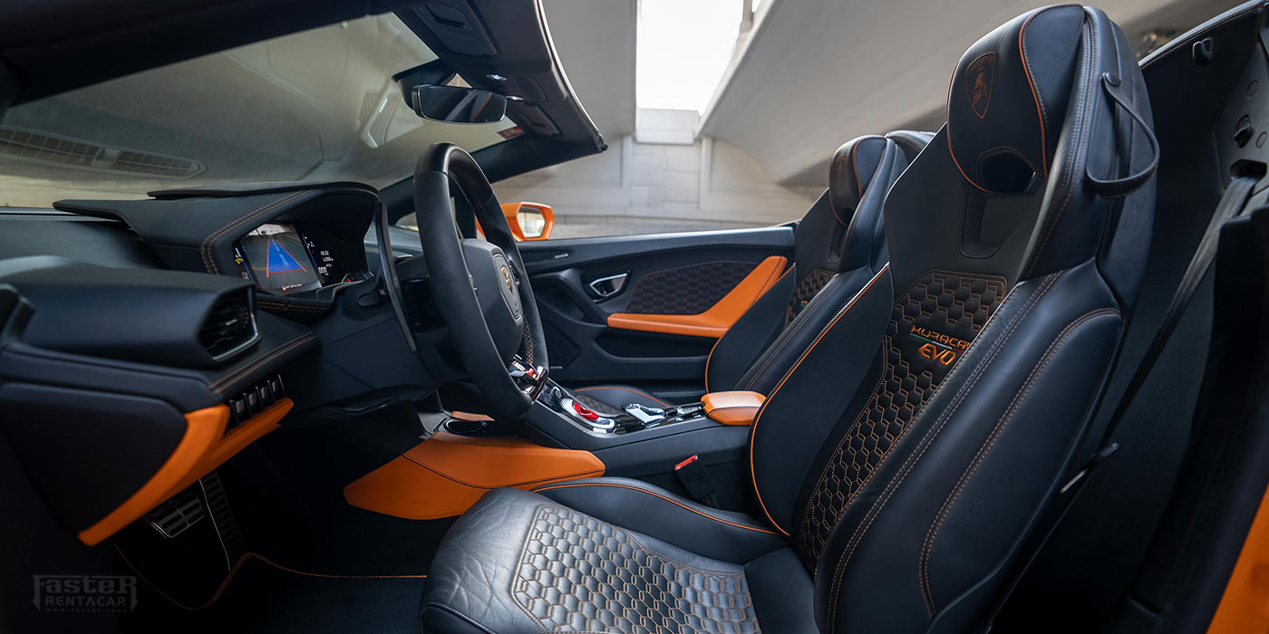Lamborghini Evo Spyder - Orange inside 2
