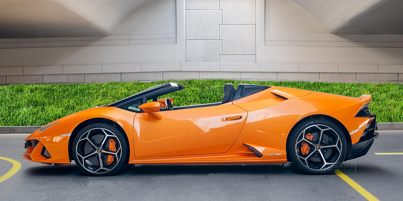 Lamborghini Evo Spyder - Orange side