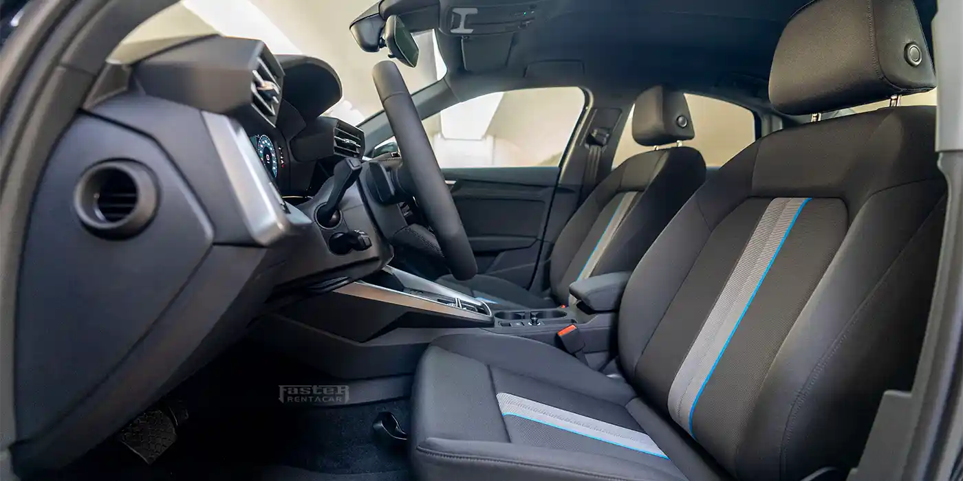Audi A3 - Black front Inside 2