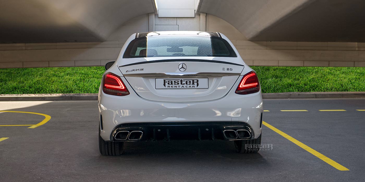 Mercedes C43 Amg - White back