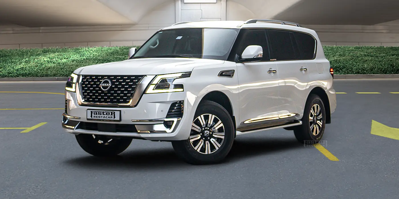Nissan Patrol - White Front side