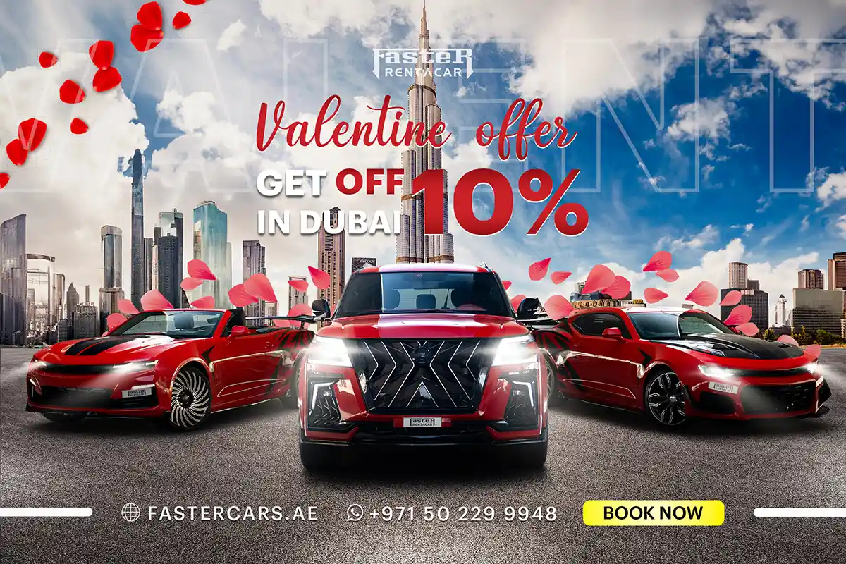 Valentine's Day Car Rental Offers in Dubai