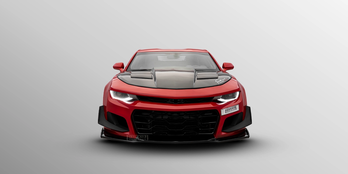 Chevrolet Camaro Red Front View