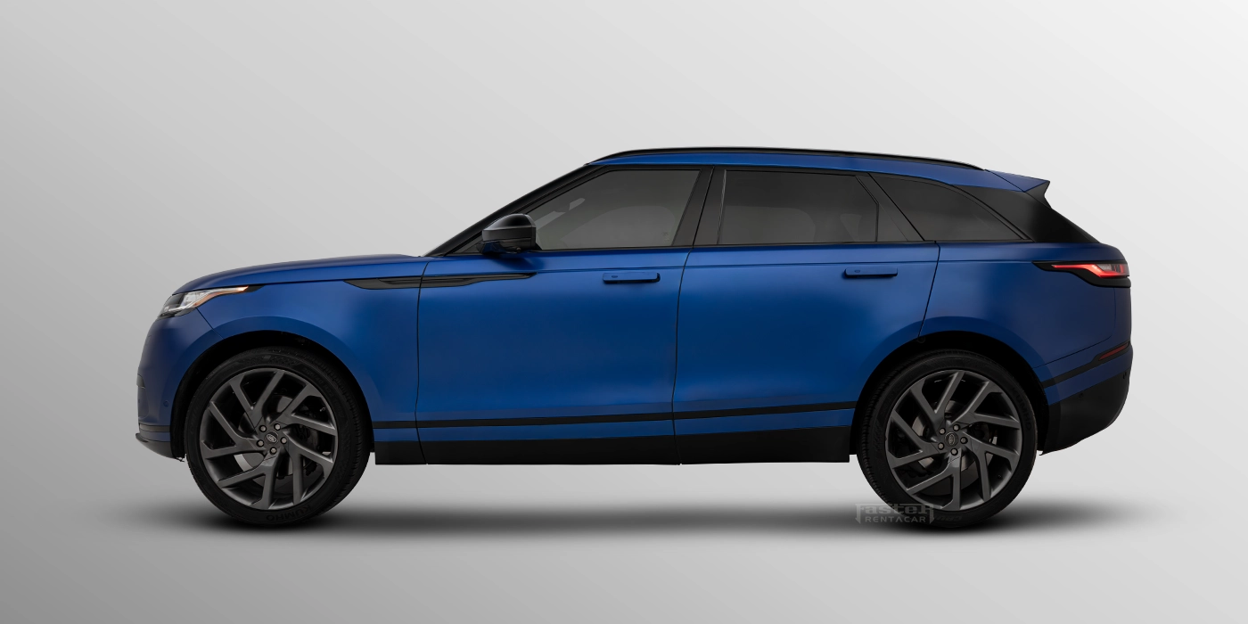 Range Rover Velar Blue Side View