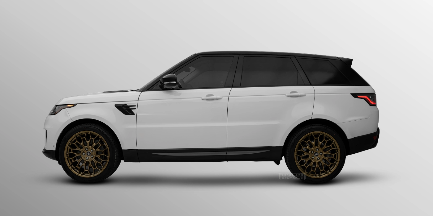 Range Rover Sport White Side View