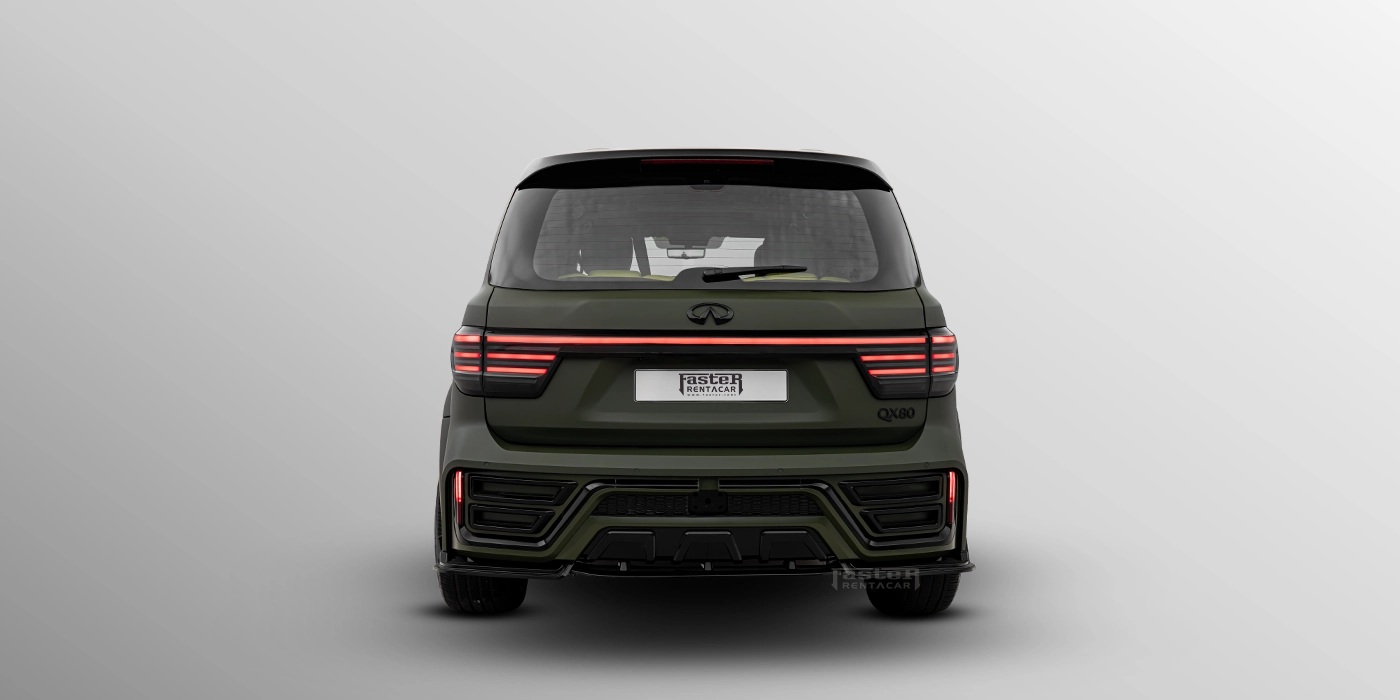 Patrol QX80 Green Hawk Back View