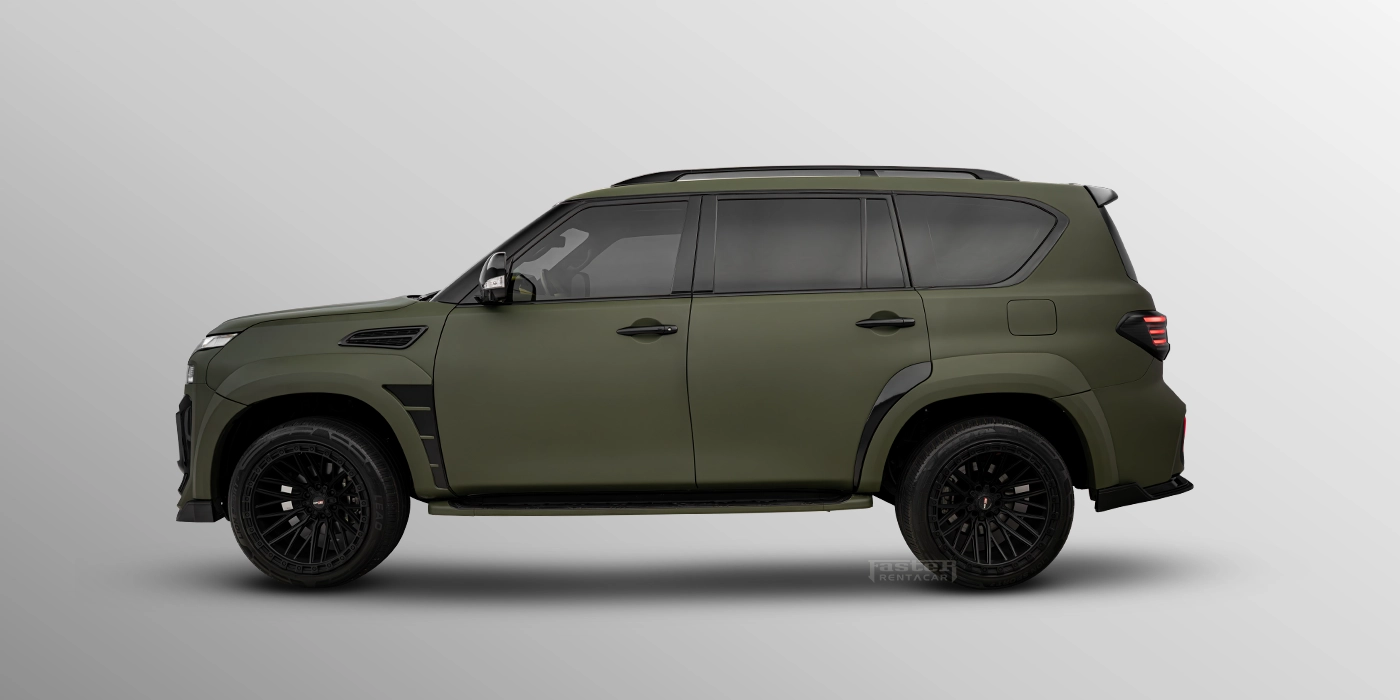 Patrol QX80 Green Hawk Side View