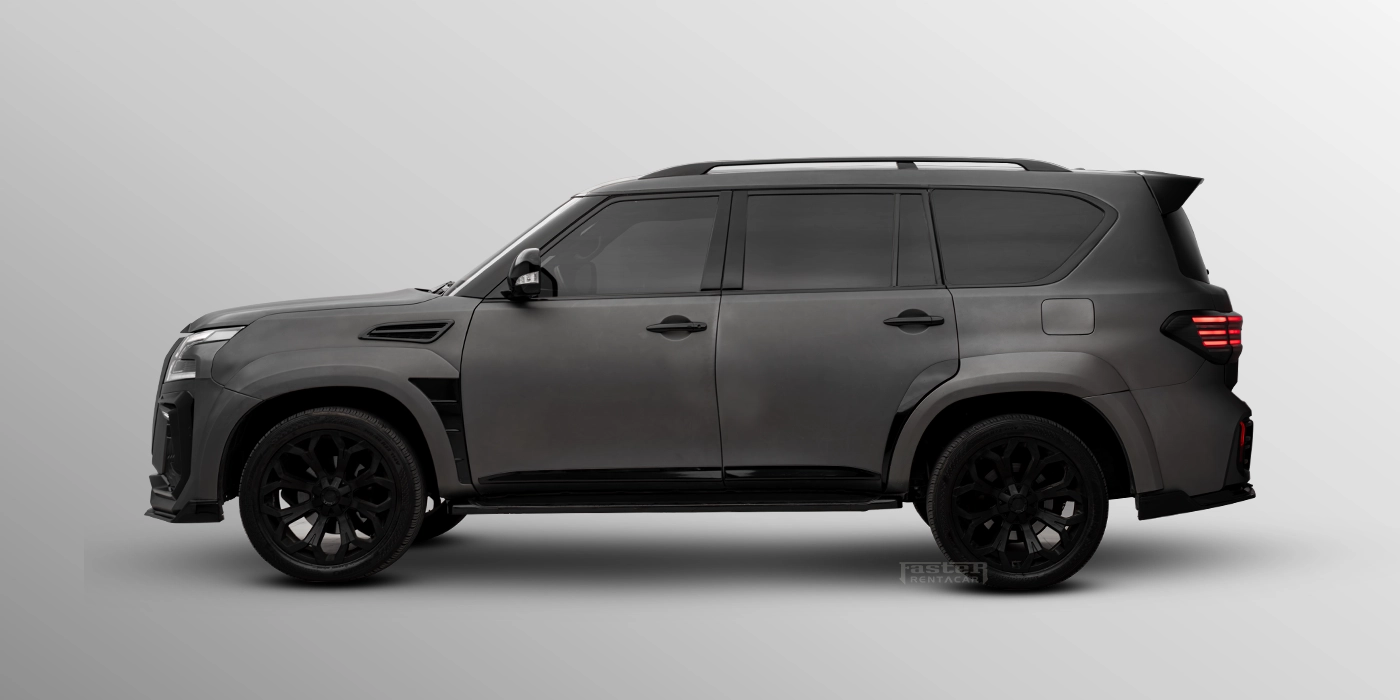 Black Hawk Nissan Patrol Side View