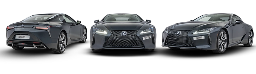 Lexus LC500 Exterior Front, back and side view