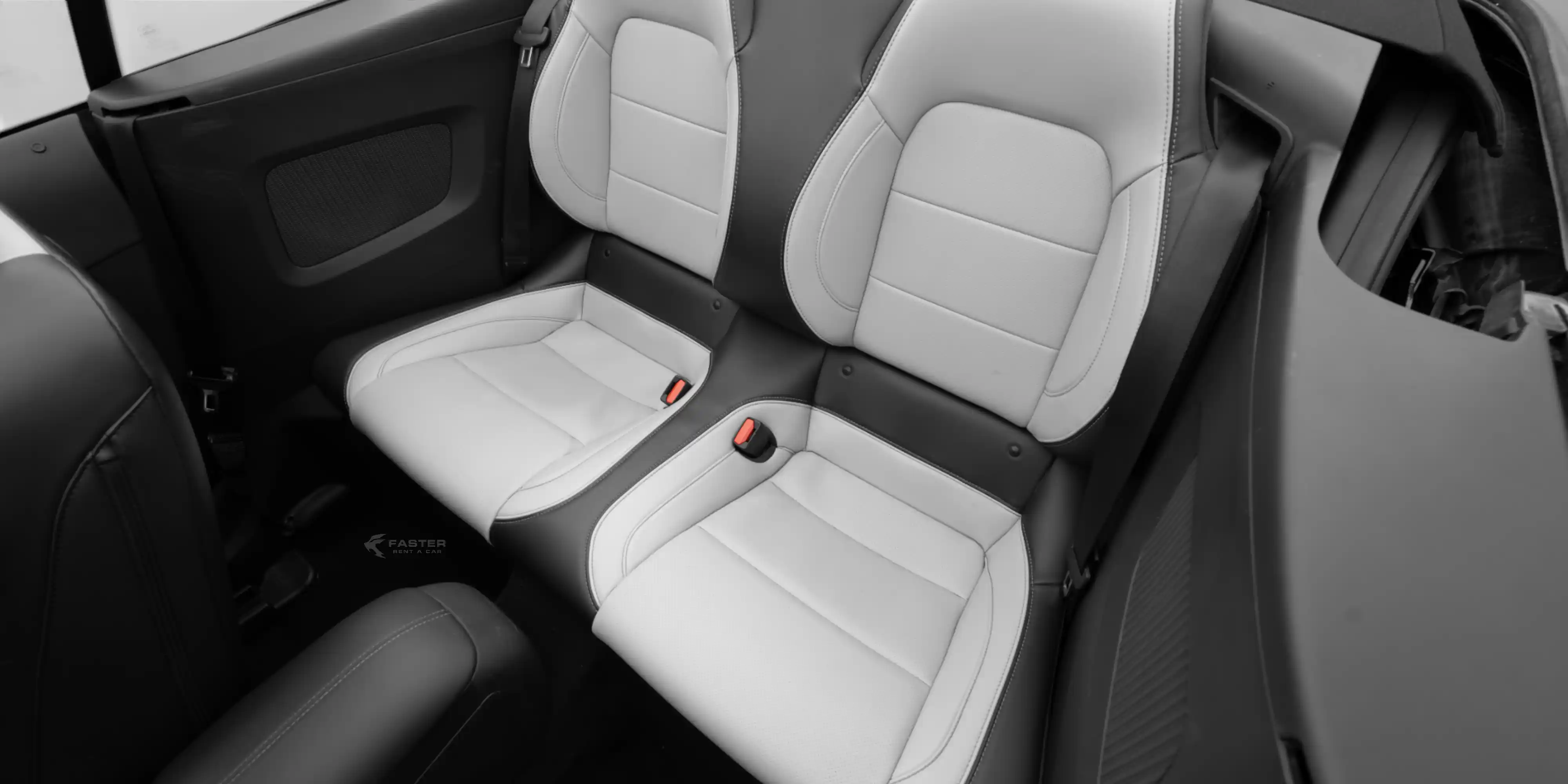 Ford Mustang interior Back seat View