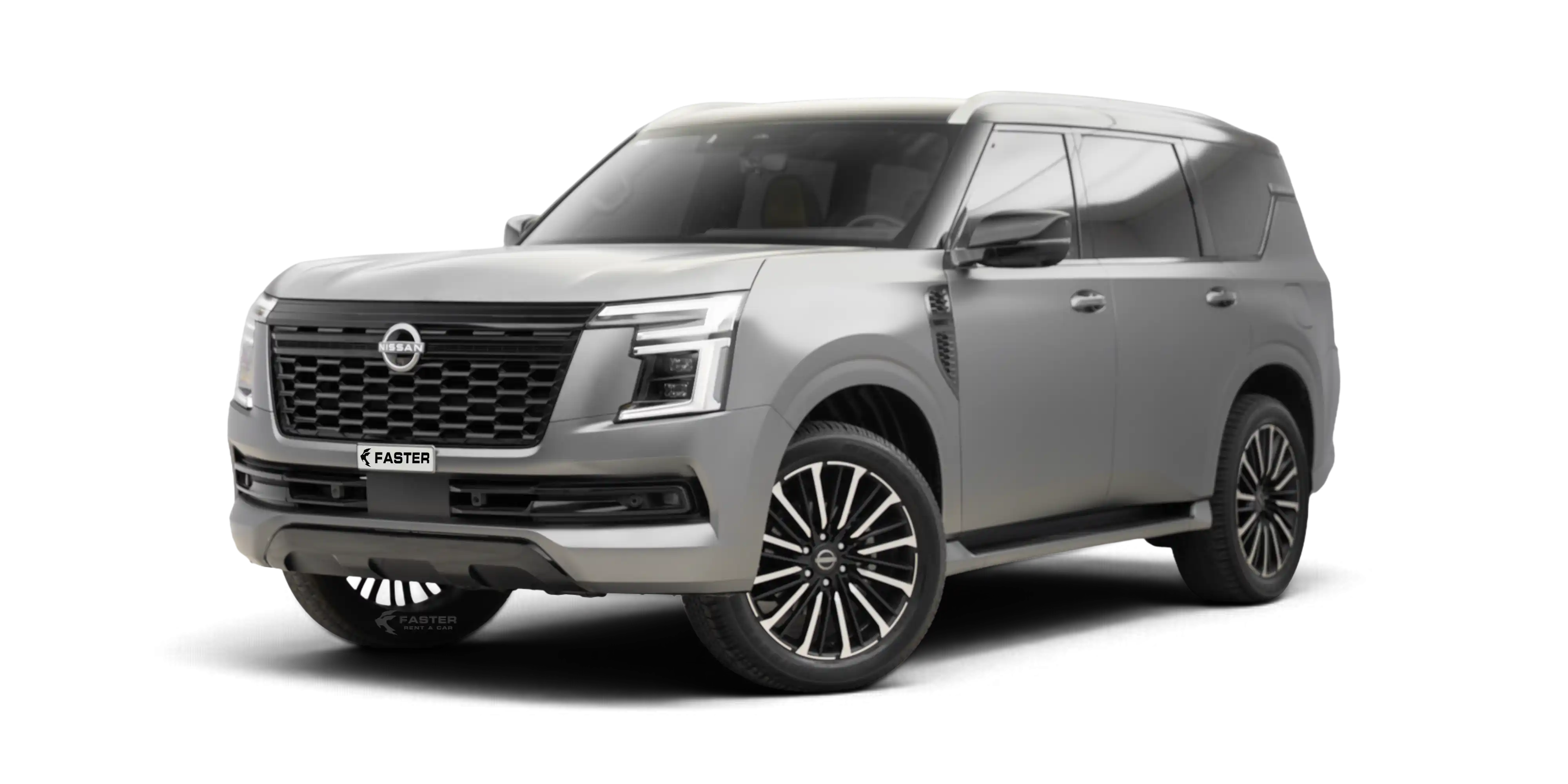 Nissan Patrol Grey 2025 Front Side View