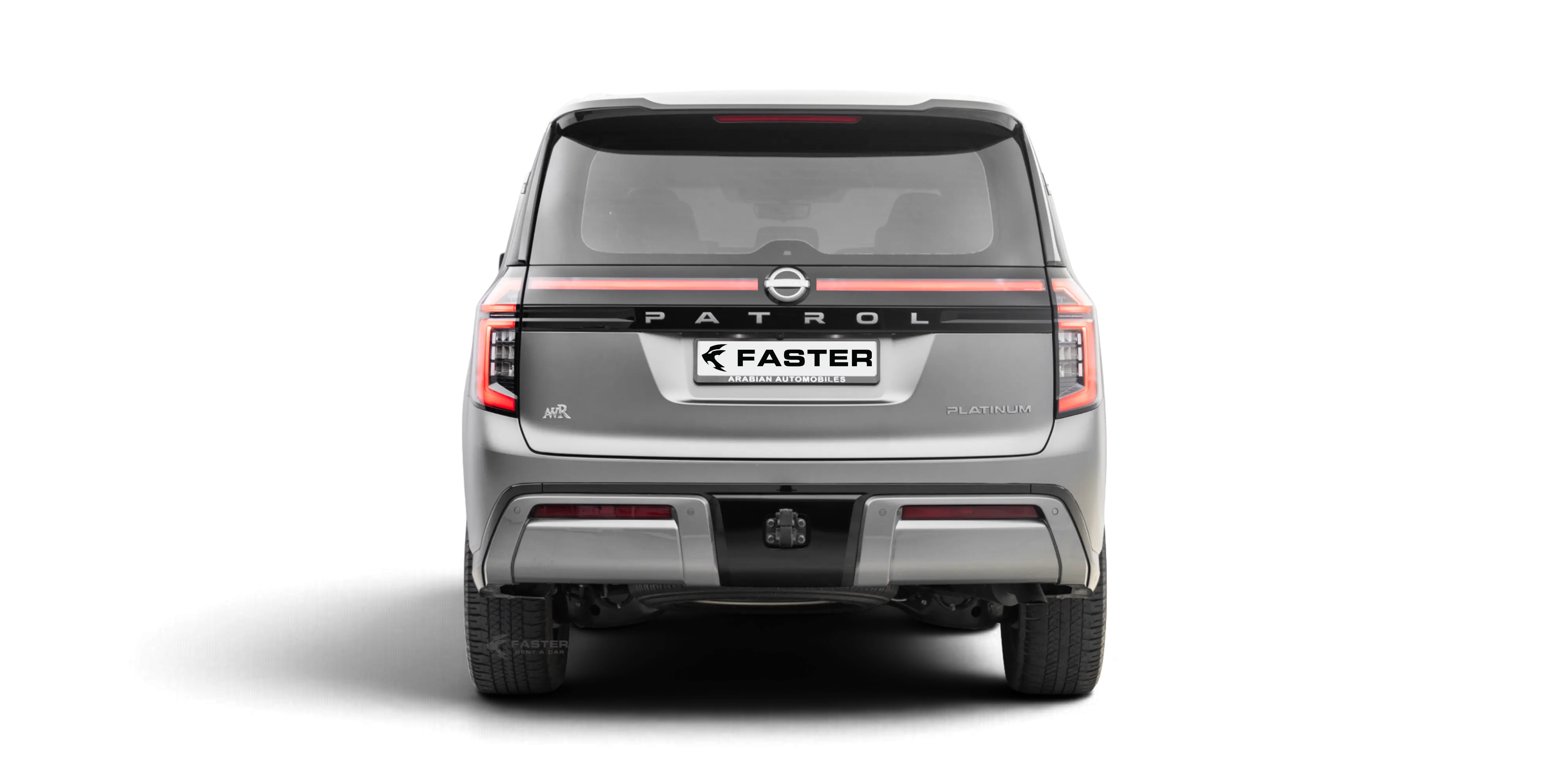 Nissan Patrol Grey 2025 Rear View