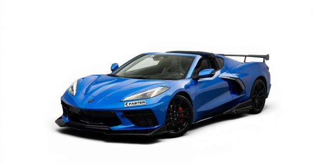 chevrolet-corvette-blue-frontside-view